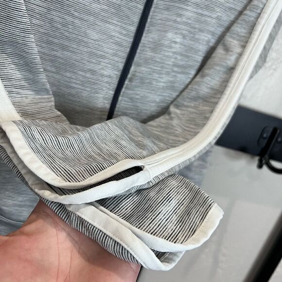 CHAMPION DUO DRY STRIPED ZIPPER JACKET, medium - Picture 4 of 12